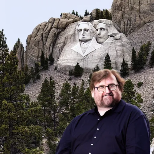 Image similar to gabe newell on mount rushmore