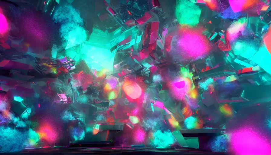 Image similar to of a colorful void, 8 k octane render, unreal 5