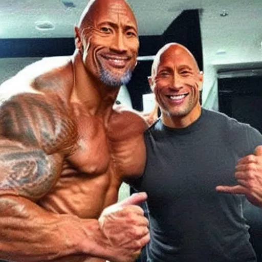 Image similar to dwayne johnson is a kangaroo man!!