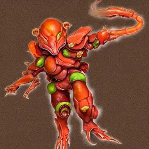 Image similar to chorizo elder from metroid