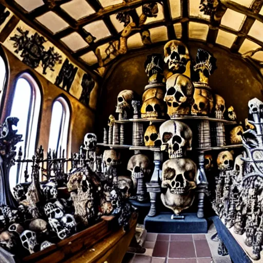 Prompt: Sedlec Ossuary