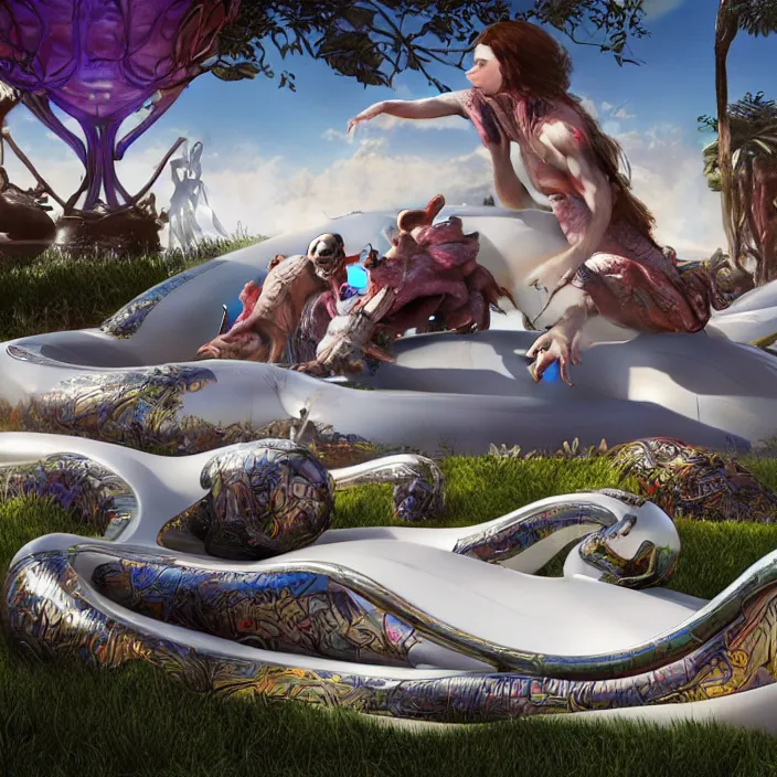 Prompt: minimal modernist jeff koons bauhaus style neverending story inflatable pool floats, ultra realistic, concept art, intricate details, serious, highly detailed, photorealistic, octane render, 8 k, unreal engine, art by todd mcfarlane and artgerm and greg rutkowski and alphonse mucha