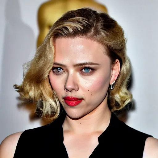 Prompt: Scarlett Johannson with a moustache