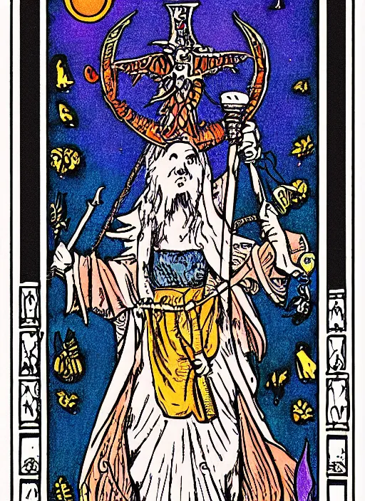 Prompt: detailed tarot card designed by morgan sorensen