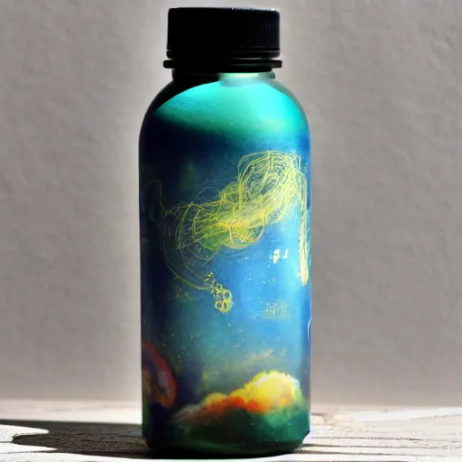 Image similar to the universe contained within a bottle