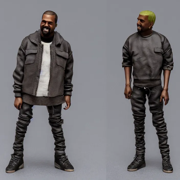 Image similar to kanye west, a goodsmile figure of kanye west, figurine, detailed product photo