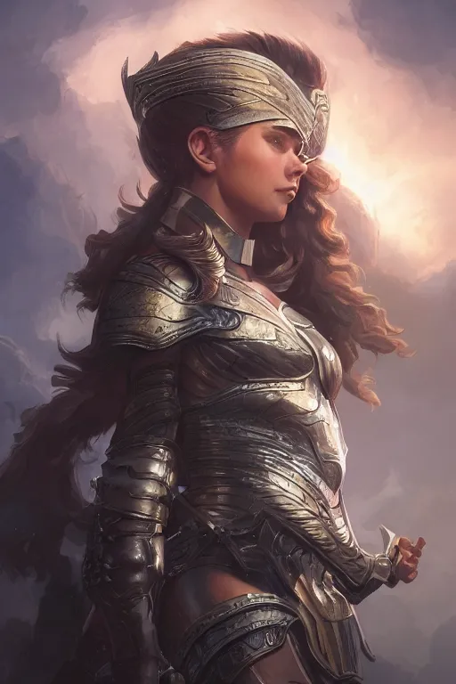 Image similar to amazon valkyrie athena, d & d, fantasy, portrait, highly detailed, headshot, digital painting, trending on artstation, concept art, sharp focus, illustration, art by artgerm and greg rutkowski and magali villeneuve