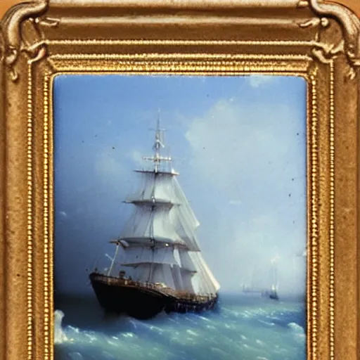 Prompt: polaroid by aivazovsky