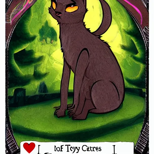 Image similar to tarot cards featuring cringe furry oc fursonas