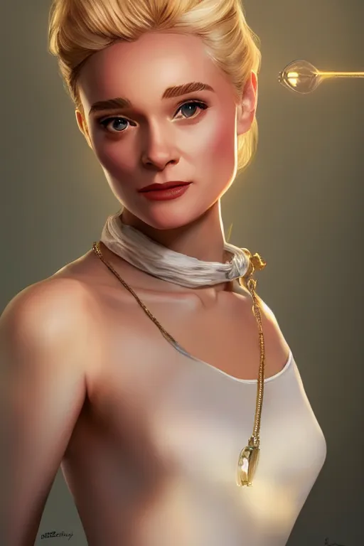 Prompt: blonde holly golightly in breakfast at tiffany's, anatomy, bathed in light, highly detailed, photorealistic, artstation, smooth, sharp focus, illustration, unreal engine 5, 8 k, art by artgerm and greg rutkowski and edgar maxence