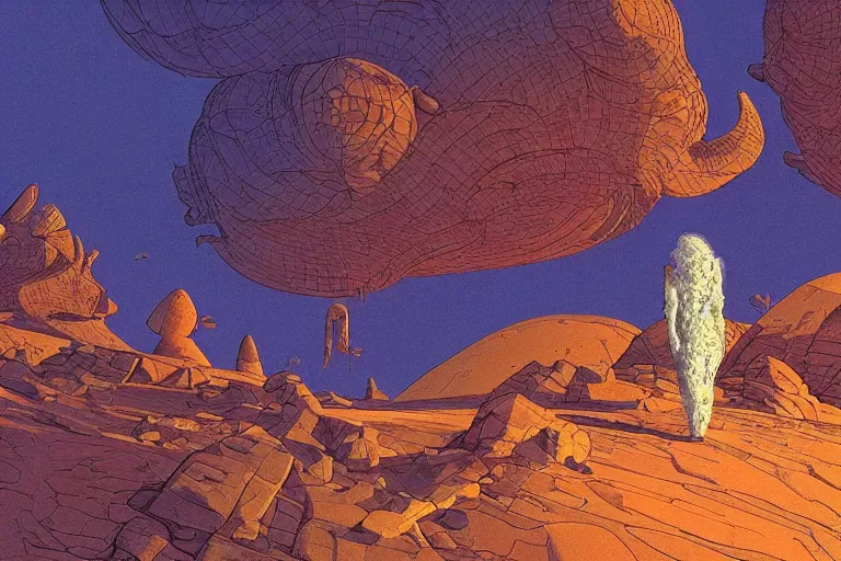 Prompt: trending liminal space render 2 0 2 0 in the style of jean giraud