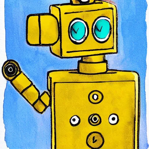 Prompt: my best robot friend, portrait