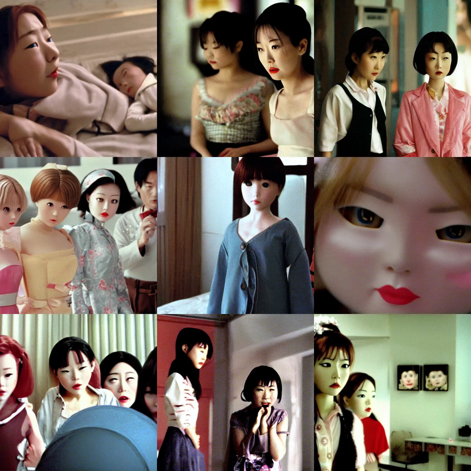 Prompt: a film still from dolls ( 2 0 0 2, by takashi kitano )