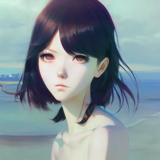 Prompt: end of reality by wlop, ilya kuvshinov, artgerm, krenz cushart, greg rutkowski, hiroaki samura, range murata, james jean, katsuhiro otomo, erik jones