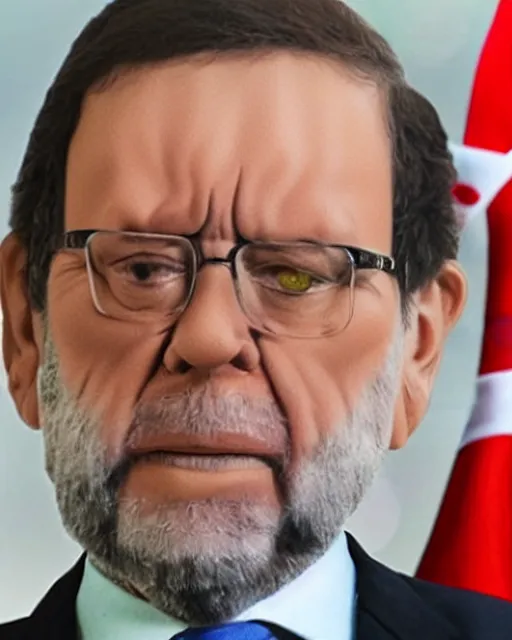 Image similar to mariano rajoy as a muppet. highly detailed felt. hyper real photo. 4 k.