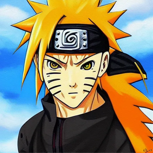 Image similar to “Naruto oil panting”