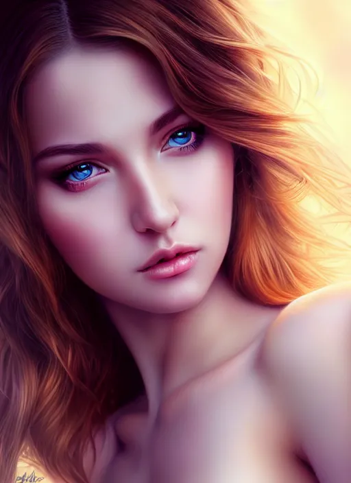 Image similar to a gorgeous female photo, professionally retouched, full body shot, realistic, smooth face, perfect eyes, wide angle, sharp focus on eyes, 8 k high definition, insanely detailed, intricate, elegant, art by artgerm