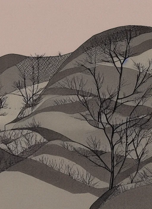 Prompt: a landscape, by minoru nomata, architecture, illustration