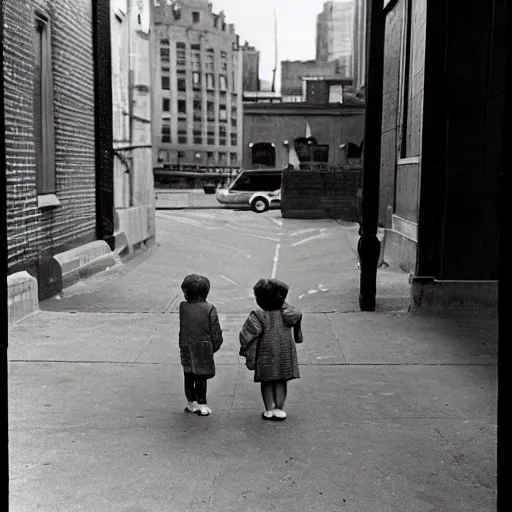 Prompt: street photography by vivian maier. professional photography.