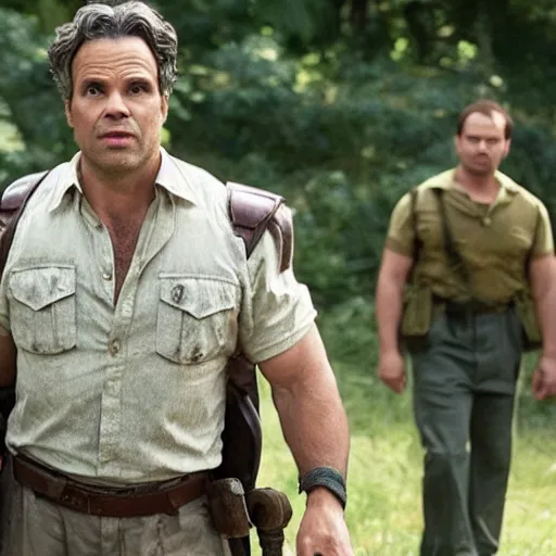 Image similar to Mark Ruffalo as Alan in Jumanji