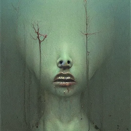 Image similar to high quality high detail painting by beksinski, hd, madness