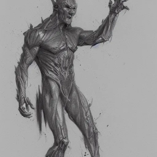 Image similar to concept art pencil sketch of the eternal limbs, by greg rutkowski