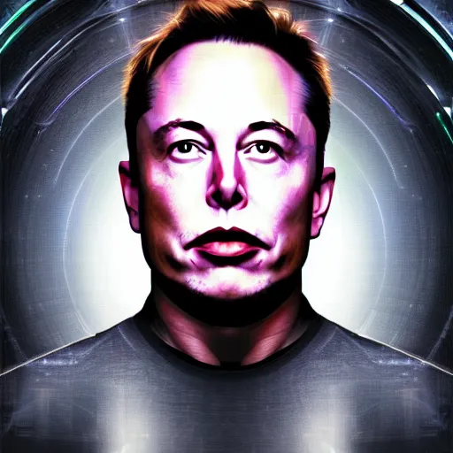 Image similar to elon musk inside the matrix, digital art, artistic, artistic colors, dramatic lighting, 8k