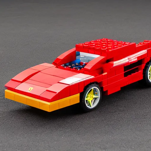 Image similar to red ferrari testarossa lego set