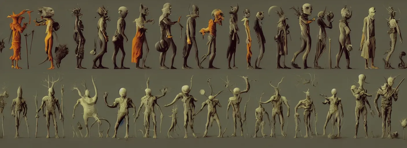 Prompt: full - body monster rpg character concept art anatomy, very coherent and colorful high contrast masterpiece by norman rockwell franz sedlacek hieronymus bosch dean ellis simon stalenhag rene magritte gediminas pranckevicius, dark shadows, sunny day, hard lighting, reference sheet white background