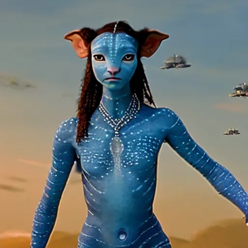 Image similar to daisey ridley in avatar ( 2 0 0 9 ), 8 k wide shot