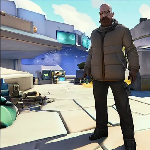 Image similar to walter white in overwatch