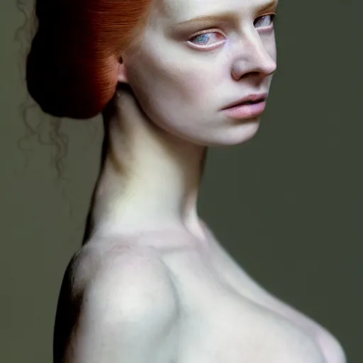 Prompt: photographic portrait of a stunningly beautiful alluring seductive english renaissance female in soft dreamy light at sunset, beside the river, soft focus, contemporary fashion shoot, in a denis villeneuve and tim burton movie, by edward robert hughes, annie leibovitz and steve mccurry, david lazar, jimmy nelsson, extremely detailed, breathtaking, hyperrealistic, perfect face, octane render