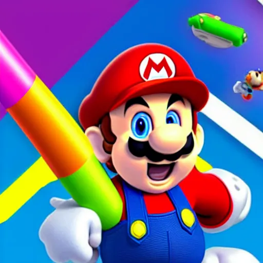 Image similar to super gay Mario