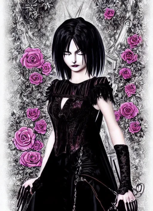 Image similar to ( ( gothic # ) ) princess portrait *. *. by battle angel alita * *, highly detailded