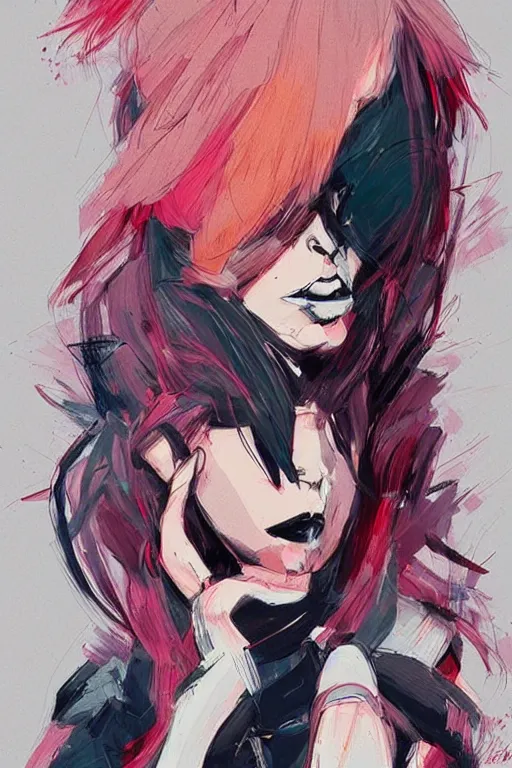 Prompt: an ultradetailed concept art of a fashionable brawler, conrad roset, fiona staples