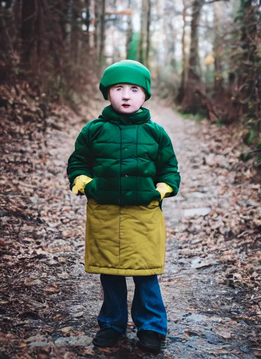 Image similar to portrait photo still of real life kyle broflovski, 8 k, 8 5 mm, f. 1 4