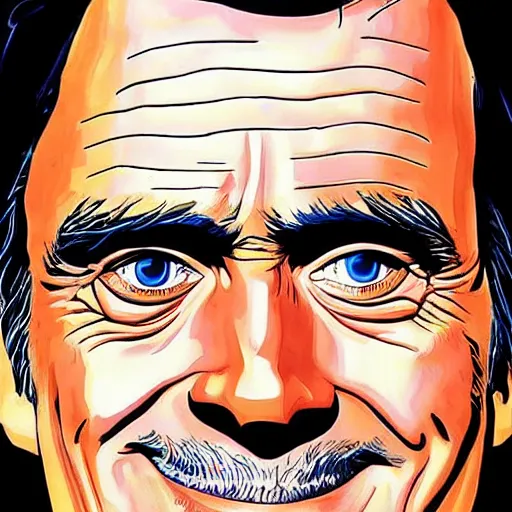 Image similar to “ jim carrey retro minimalist portrait by jean giraud, moebius starwatcher comic, sharp, smooth face, 8 k ”