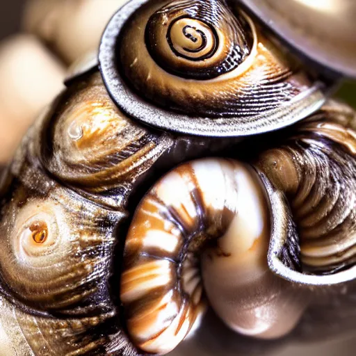 Image similar to snail ice cream macro view