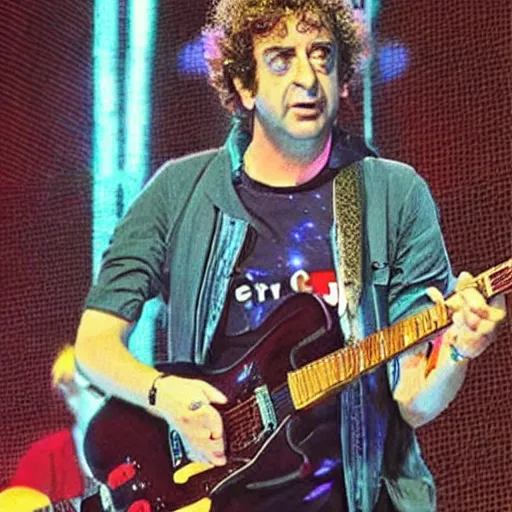 Image similar to gustavo cerati made of the universe