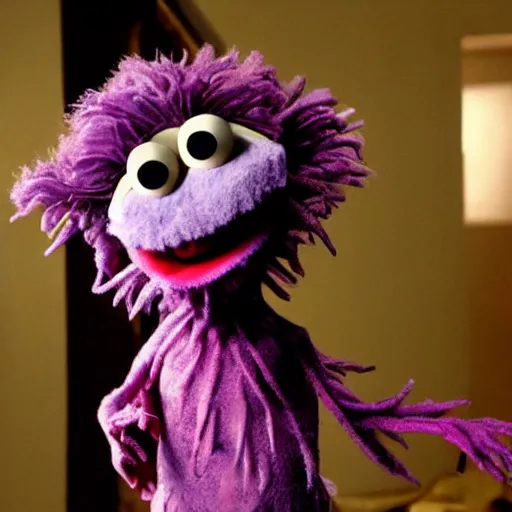 Image similar to cronenberg monster muppet designed by jim henson, highly detailed, disturbing, high quality, high resolution