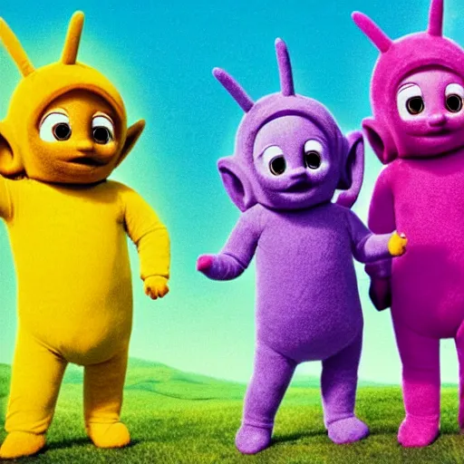 Image similar to Teletubbies as LSD