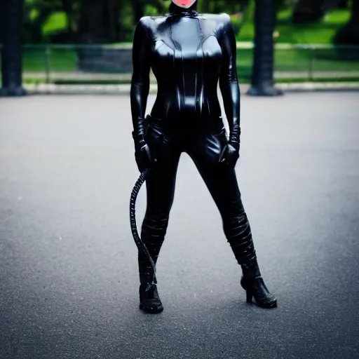 Prompt: portrait photo still of real life catwoman, 8 k, 8 5 mm f 1. 8