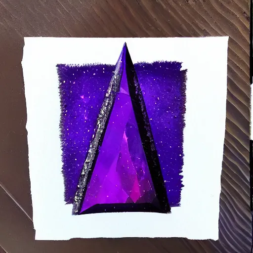 Image similar to Floating dark-purple crystal shard 🎨🖌️