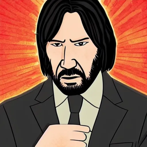 john wick simpsons style | Stable Diffusion | OpenArt