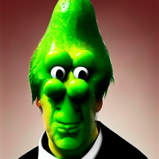 Image similar to Nicolas Cage as a pickle man known as picolas cage