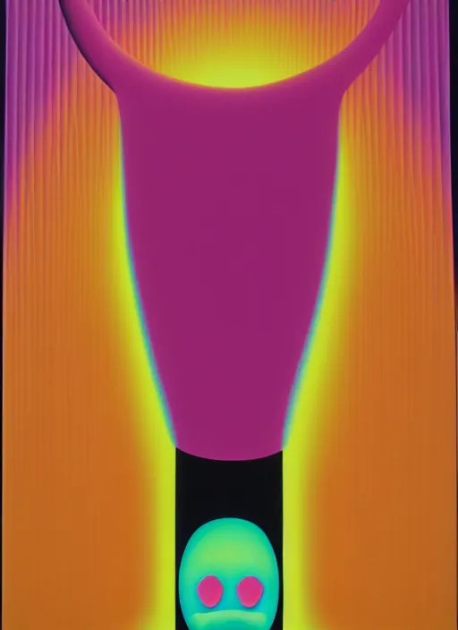 Image similar to scream by shusei nagaoka, kaws, david rudnick, airbrush on canvas, pastell colours, cell shaded!!!, 8 k