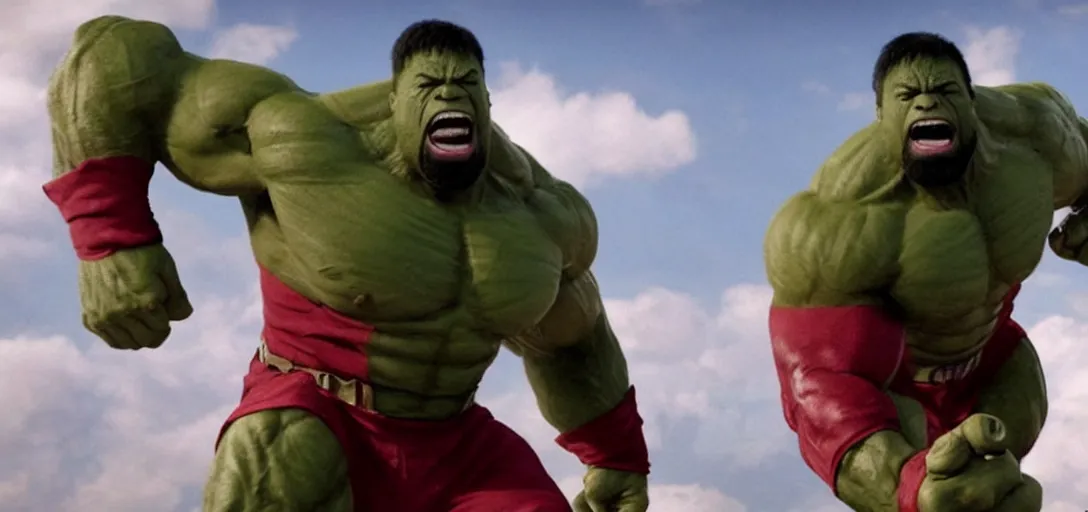 Image similar to still of mr. t as the hulk in marvel avengers