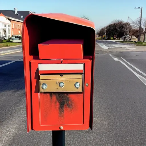Image similar to photo of an exploding mailbox