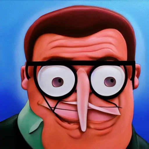 Image similar to peter griffin, hyperrealism, in the style of dali