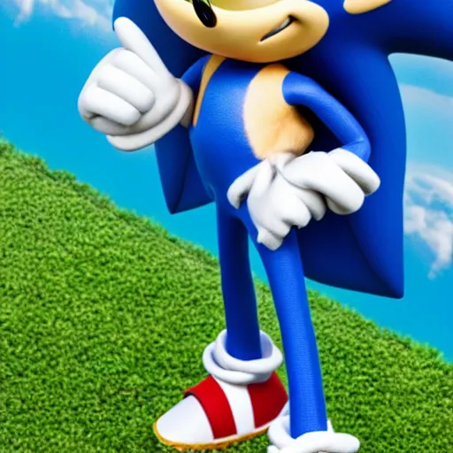 Image similar to sonic the hedgehog ceo